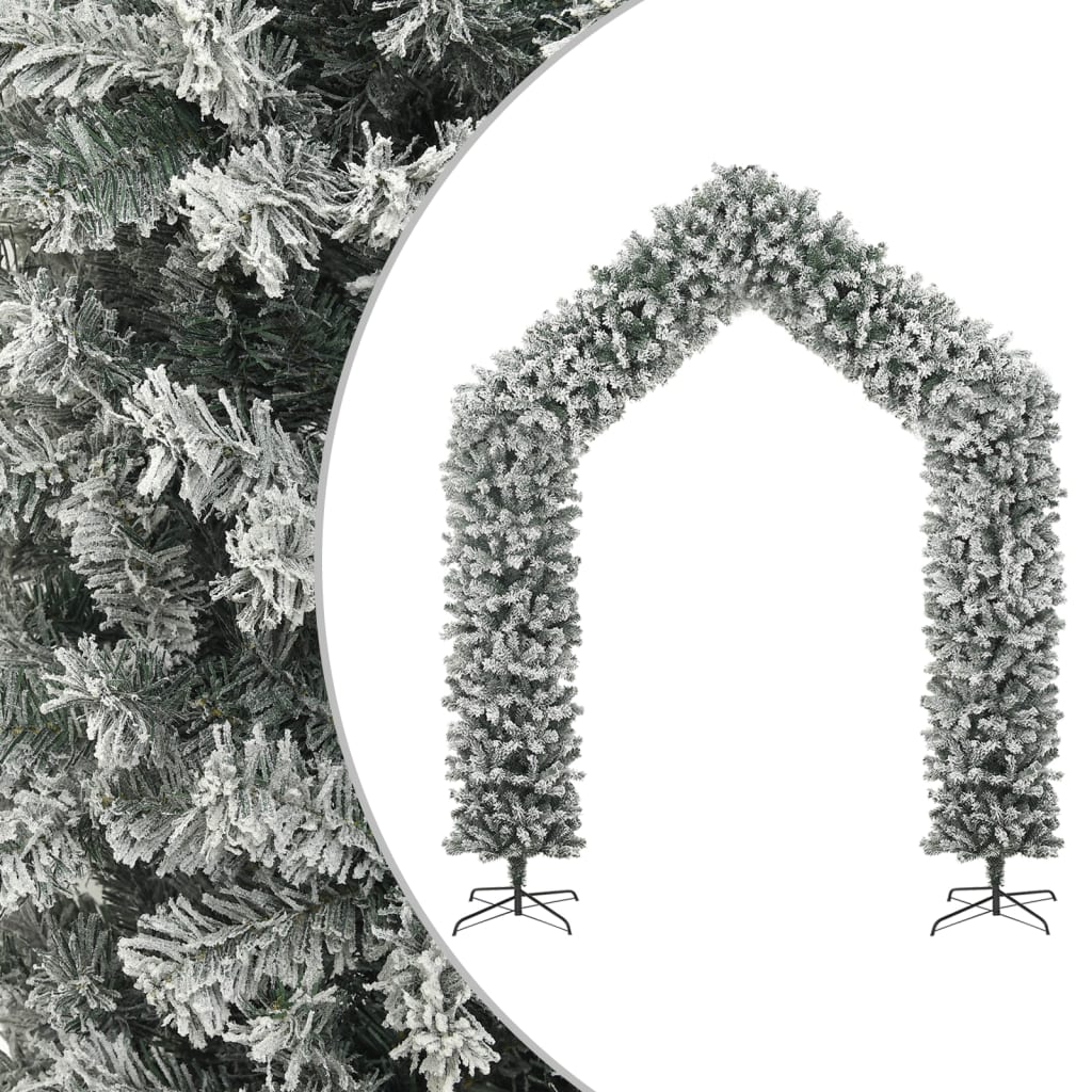 vidaXL Christmas Tree Arch with Flocked Snow 270 cm