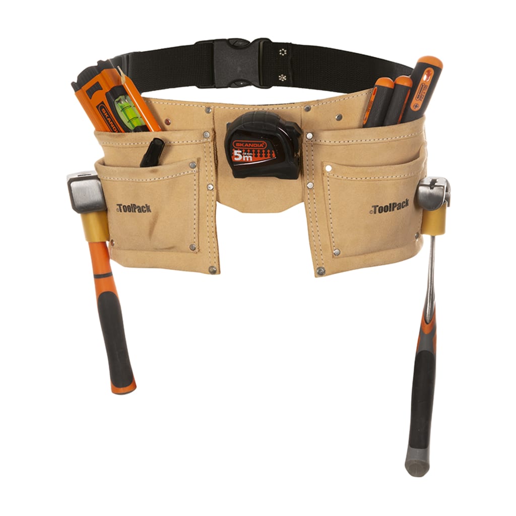 Toolpack Double-Pouch Tool Belt Leather Regular 366.008