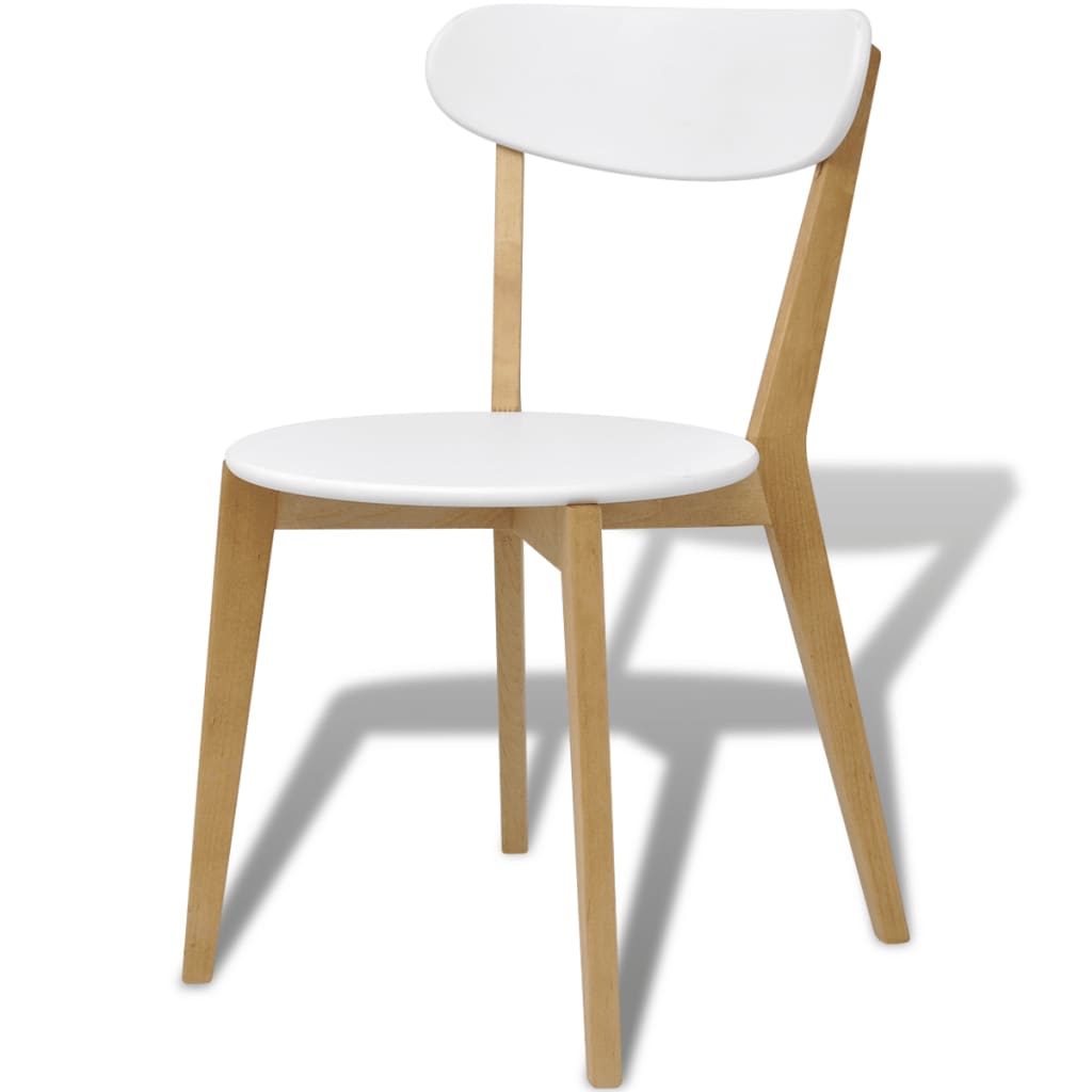 vidaXL Dining Chairs 4 pcs MDF and Birch Wood