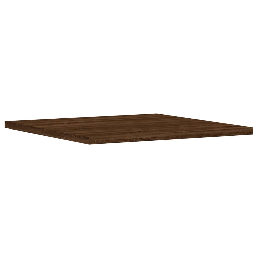 vidaXL Wall Shelves 4 pcs Brown Oak 40x40x1.5 cm Engineered Wood