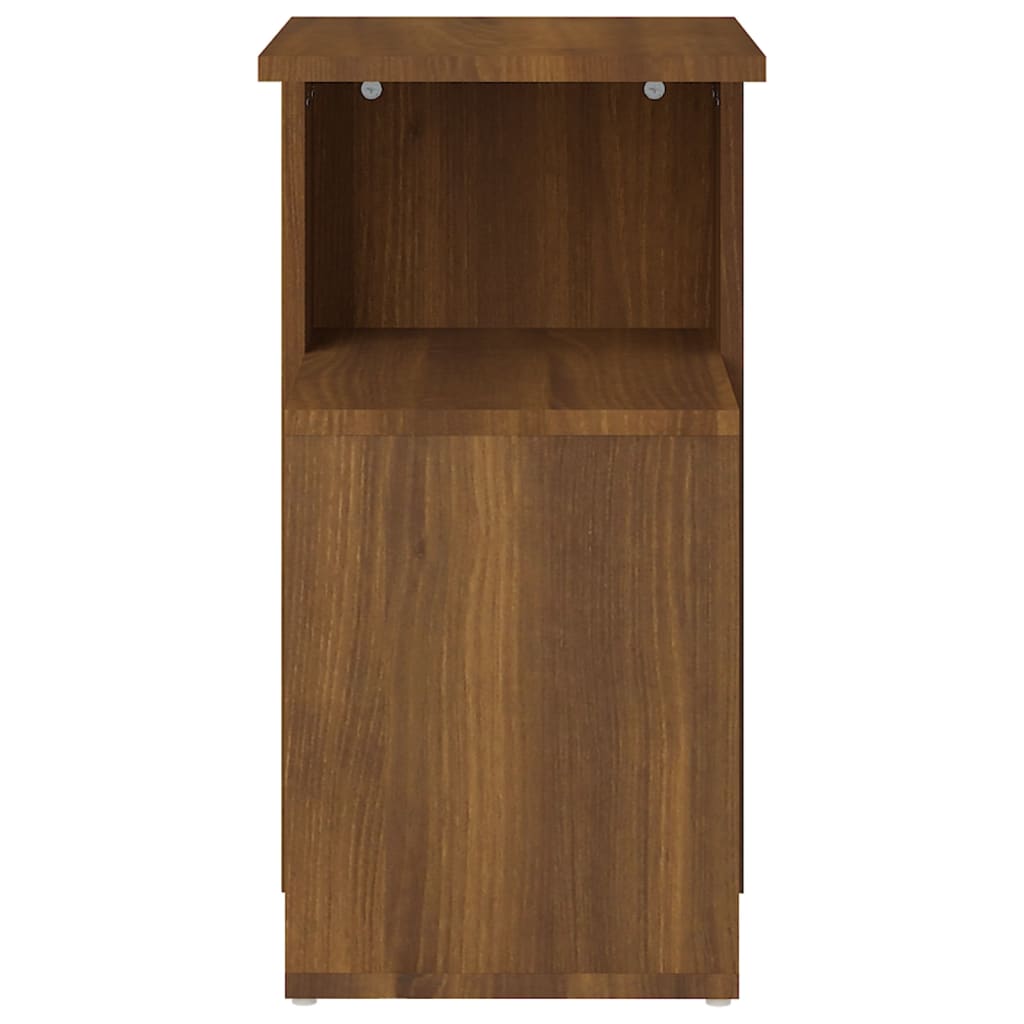 vidaXL Side Table Brown Oak 36x30x56 cm Engineered Wood