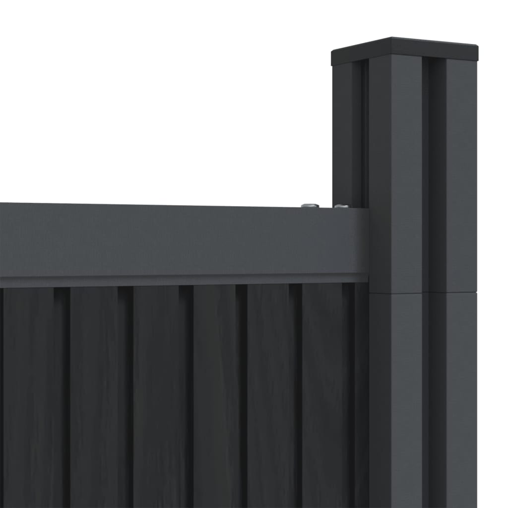 vidaXL Fence Panel WPC Grey 173x186 cm