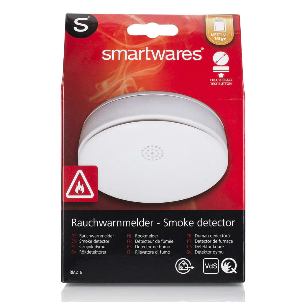 Smartwares Smoke Alarm 12x9x4 cm White