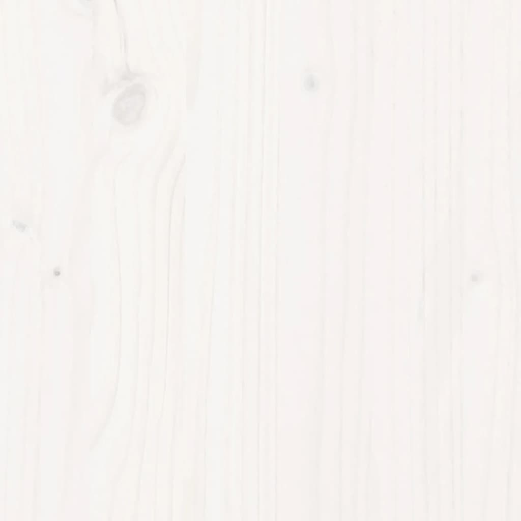 vidaXL Garden Footstool White 62x63.5x53.5 cm Solid Wood Pine