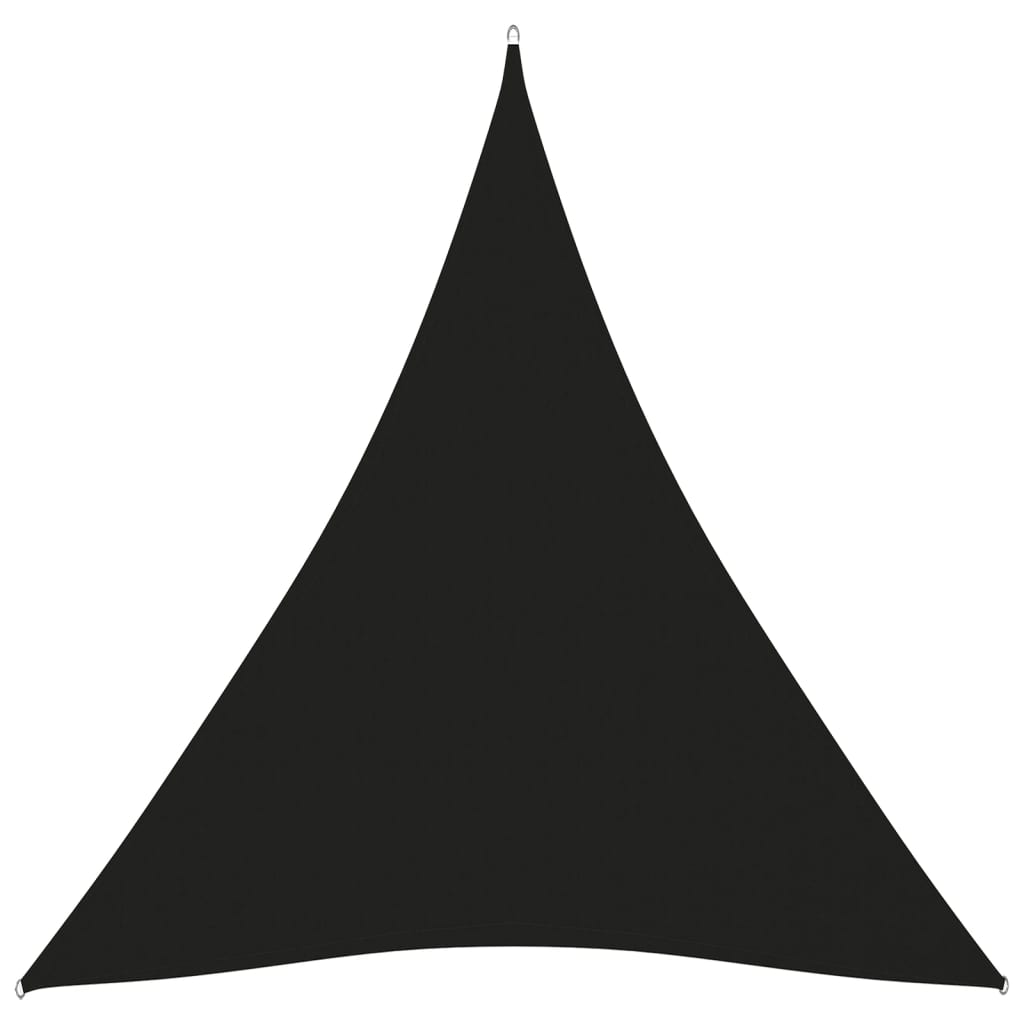 vidaXL Sunshade Sail Oxford Fabric Triangular 5x6x6 m Black