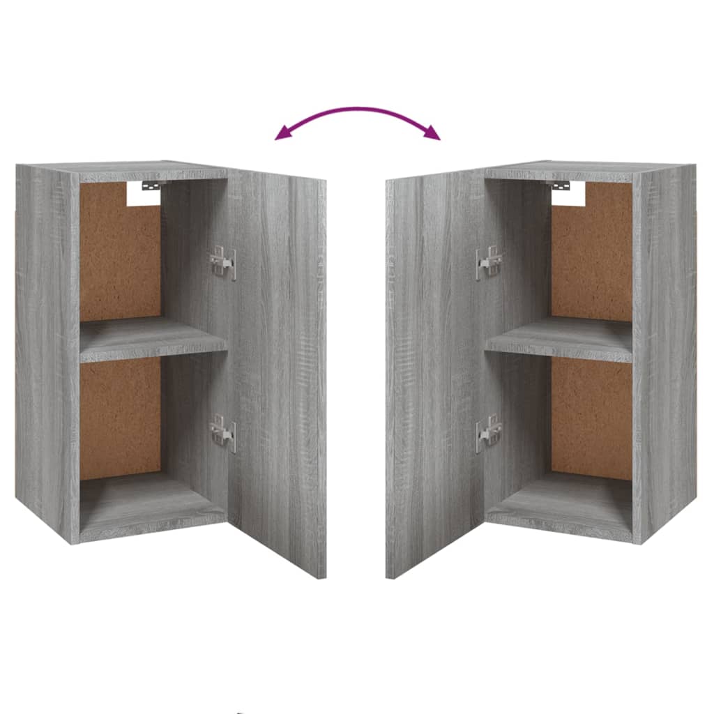 vidaXL TV Cabinet Grey Sonoma 30.5x30x60 cm Engineered Wood