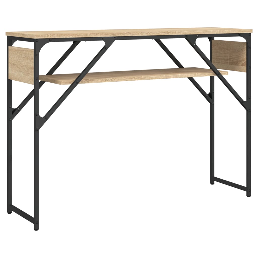 vidaXL Console Table with Shelf Sonoma Oak 105x30x75cm Engineered Wood