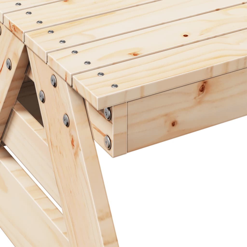 vidaXL Picnic Table for Kids 88x122x58 cm Solid Wood Pine