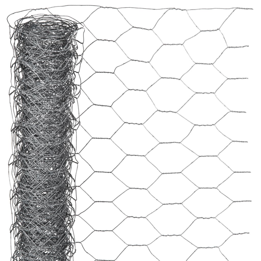 Nature Wire Mesh Hexagonal 1x10 m 25 mm Galvanised Steel