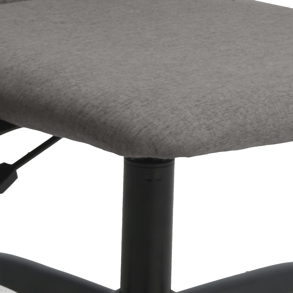 vidaXL Office Chair Dark Grey Fabric