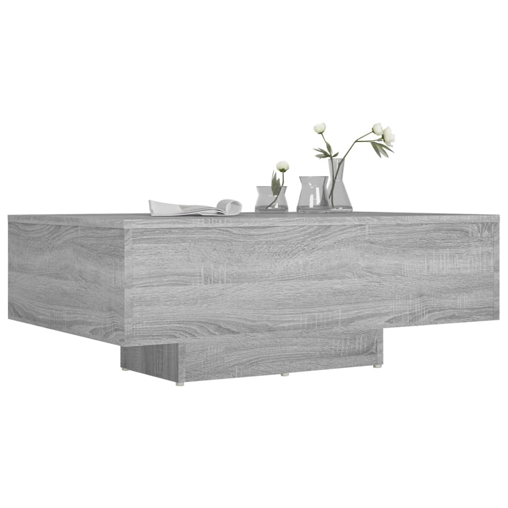 vidaXL Coffee Table Grey Sonoma 85x55x31 cm Engineered Wood