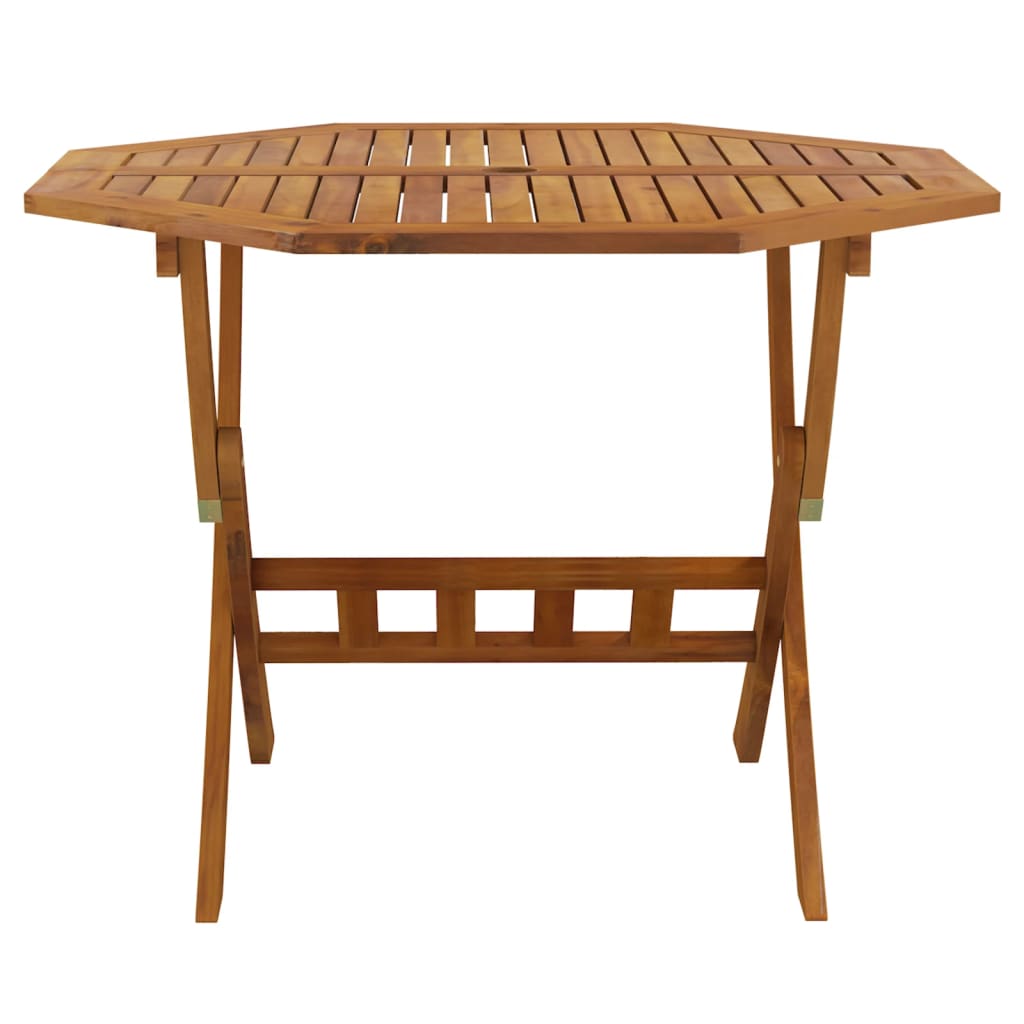 vidaXL Folding Garden Table 90x75 cm Solid Wood Acacia
