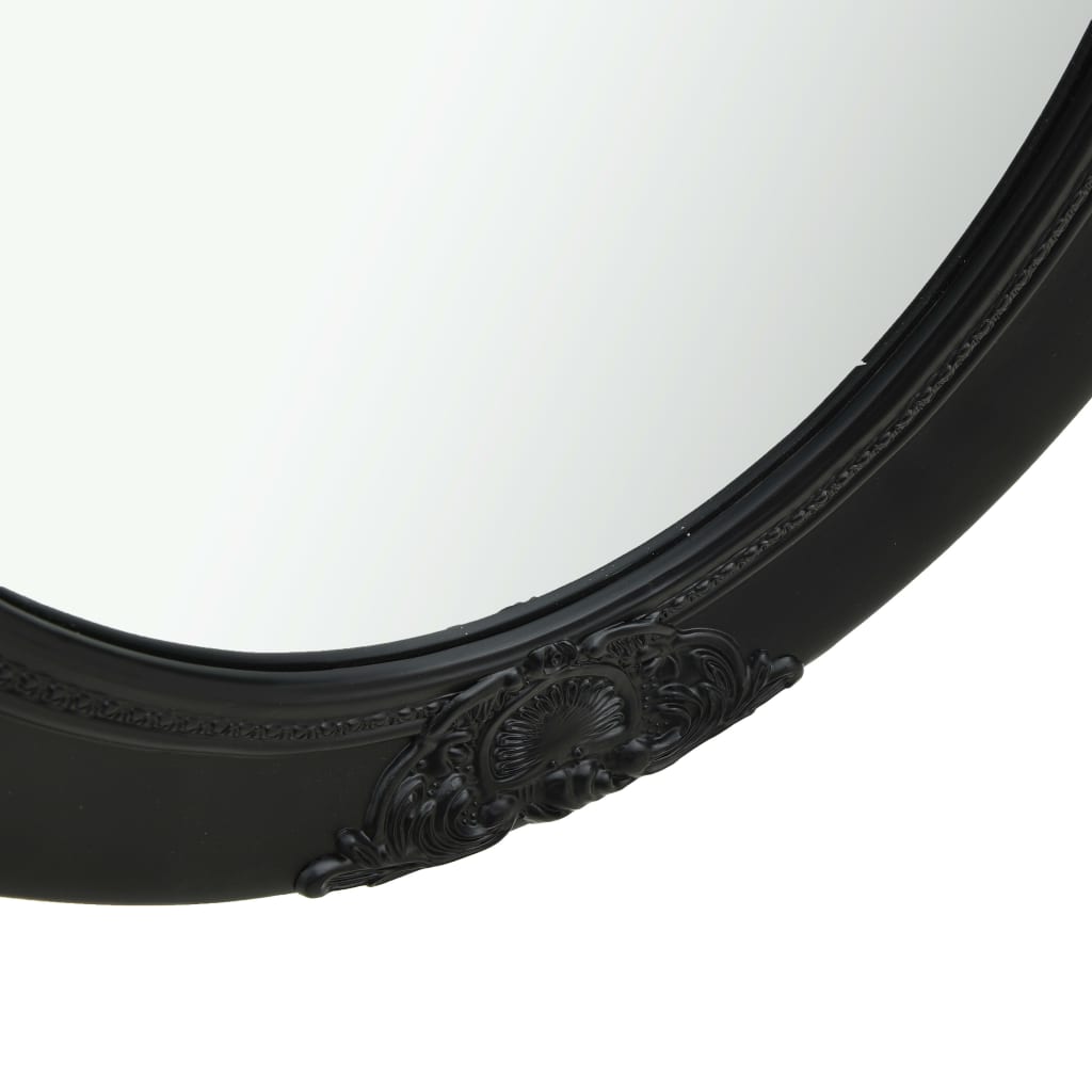 vidaXL Wall Mirror Baroque Style 50x70 cm Black