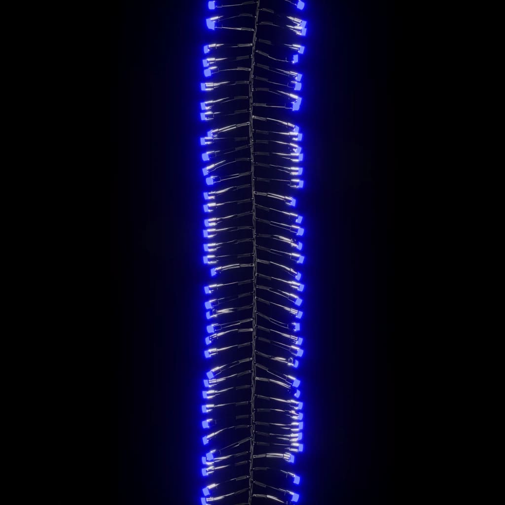vidaXL LED Cluster String with 1000 LEDs Blue 11 m PVC