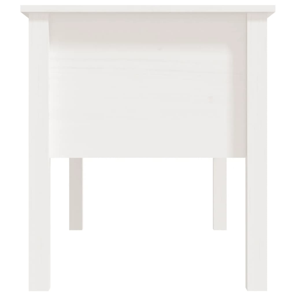 vidaXL Coffee Table White 102x49x55 cm Solid Wood Pine