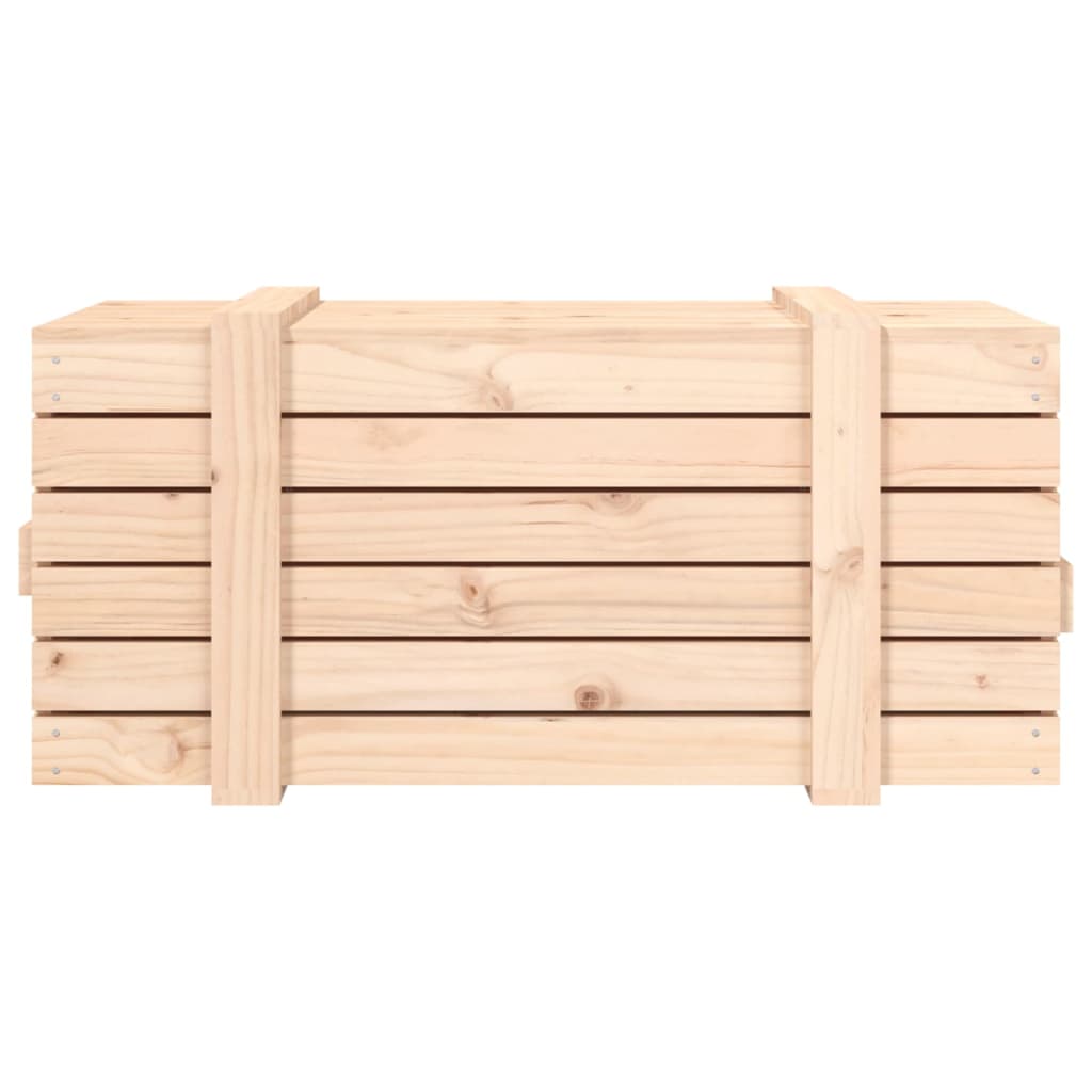 vidaXL Storage Box 91x40.5x42 cm Solid Wood Pine