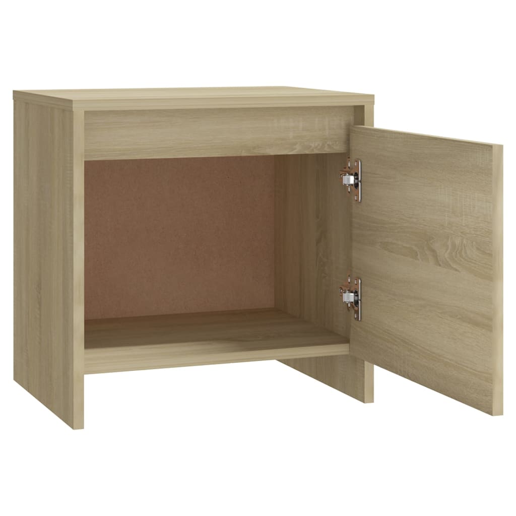 vidaXL Bedside Cabinet Sonoma Oak 45x34x44.5 cm Engineered Wood