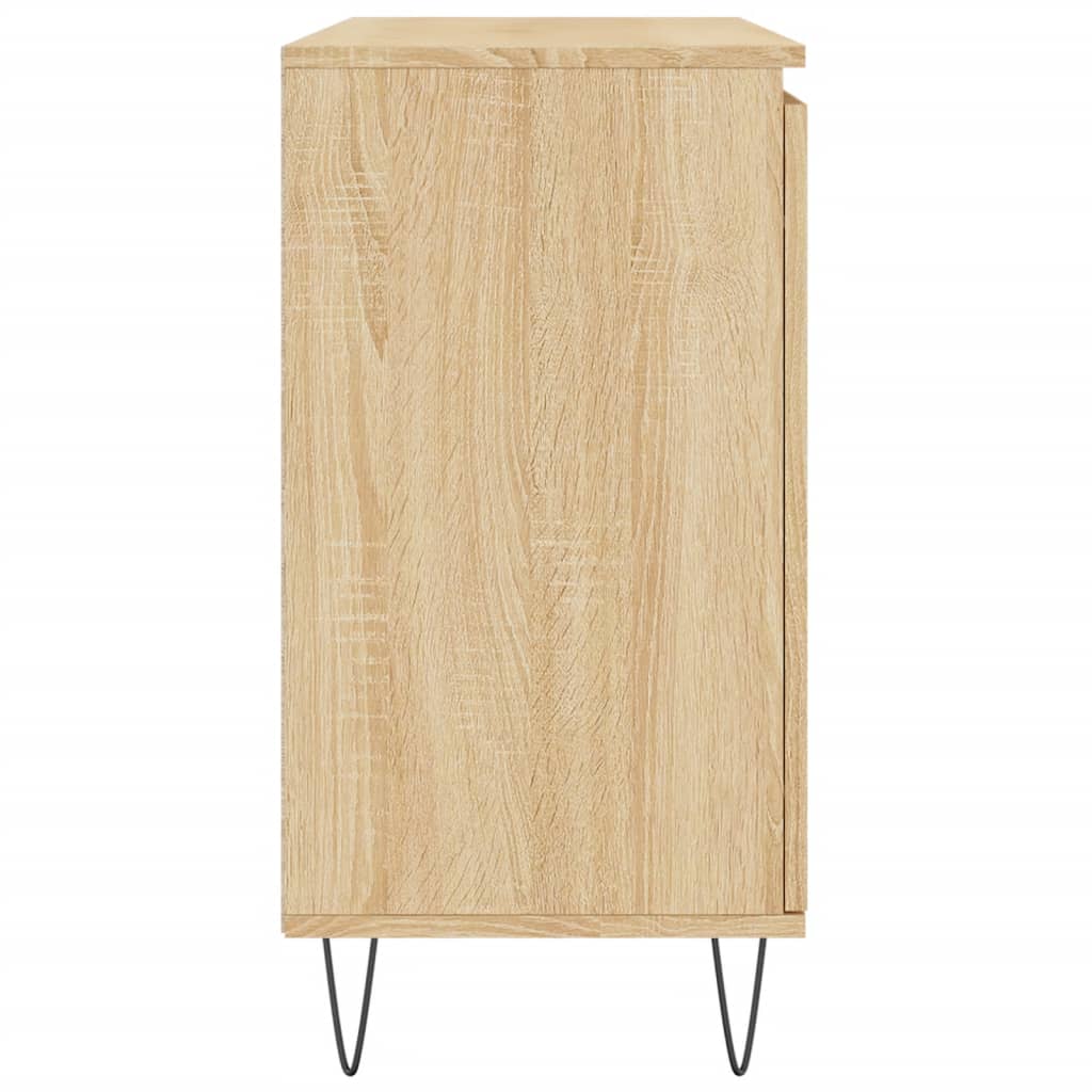 vidaXL Sideboard Sonoma Oak 104x35x70 cm Engineered Wood