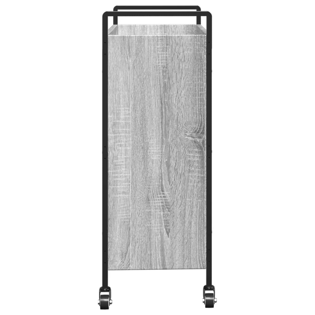 vidaXL Kitchen Trolley Grey Sonoma 70x30x82 cm Engineered Wood