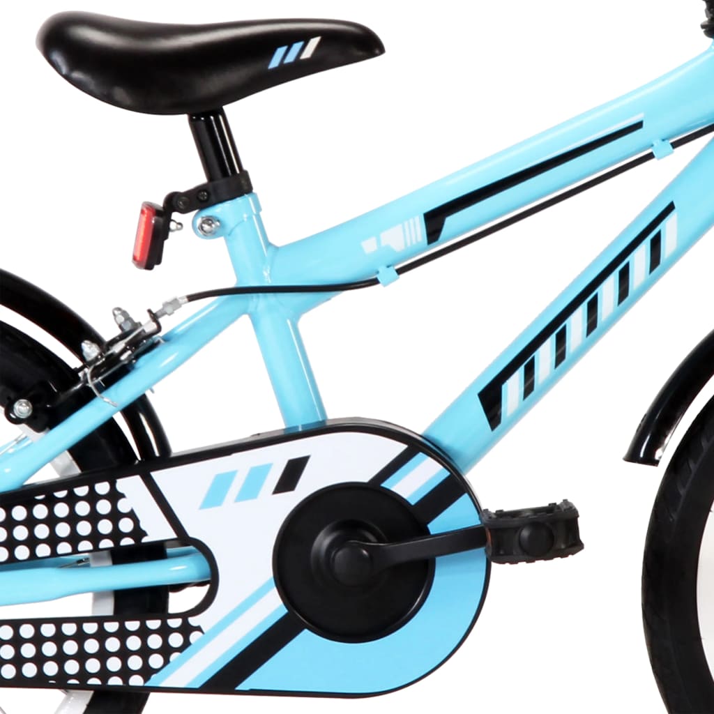 vidaXL Kids Bike 16 inch Black and Blue