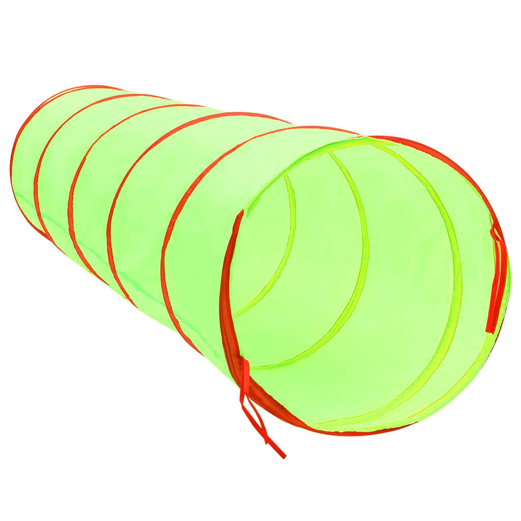 vidaXL Children Play Tunnel with 250 Balls Green 175 cm Polyester