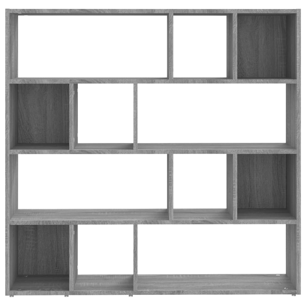 vidaXL Book Cabinet/Room Divider Grey Sonoma 105x24x102 cm