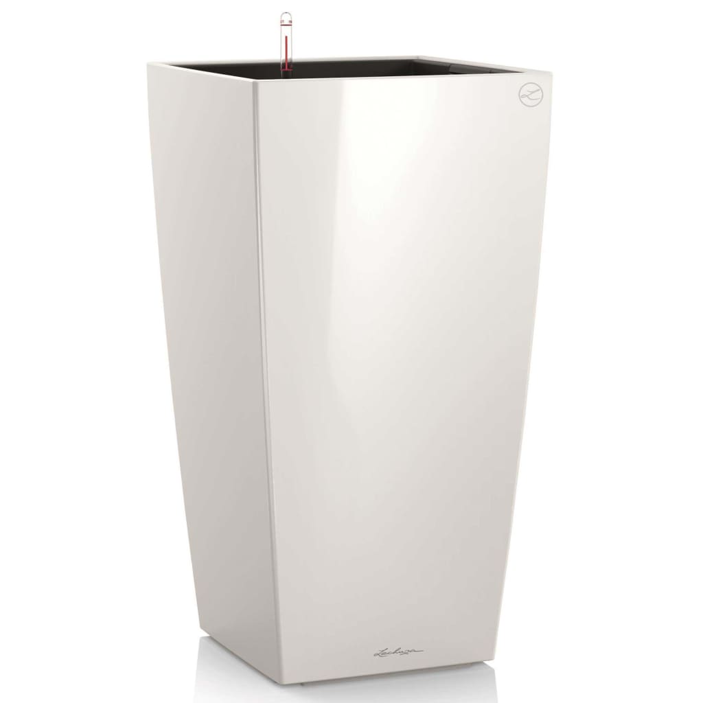 LECHUZA Planter Cubico 40 ALL-IN-ONE High-Gloss White 18191