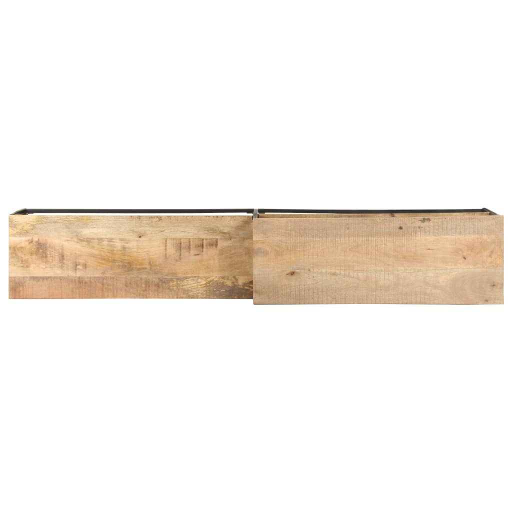 vidaXL TV Cabinet 180x30x50 cm Rough Mango Wood