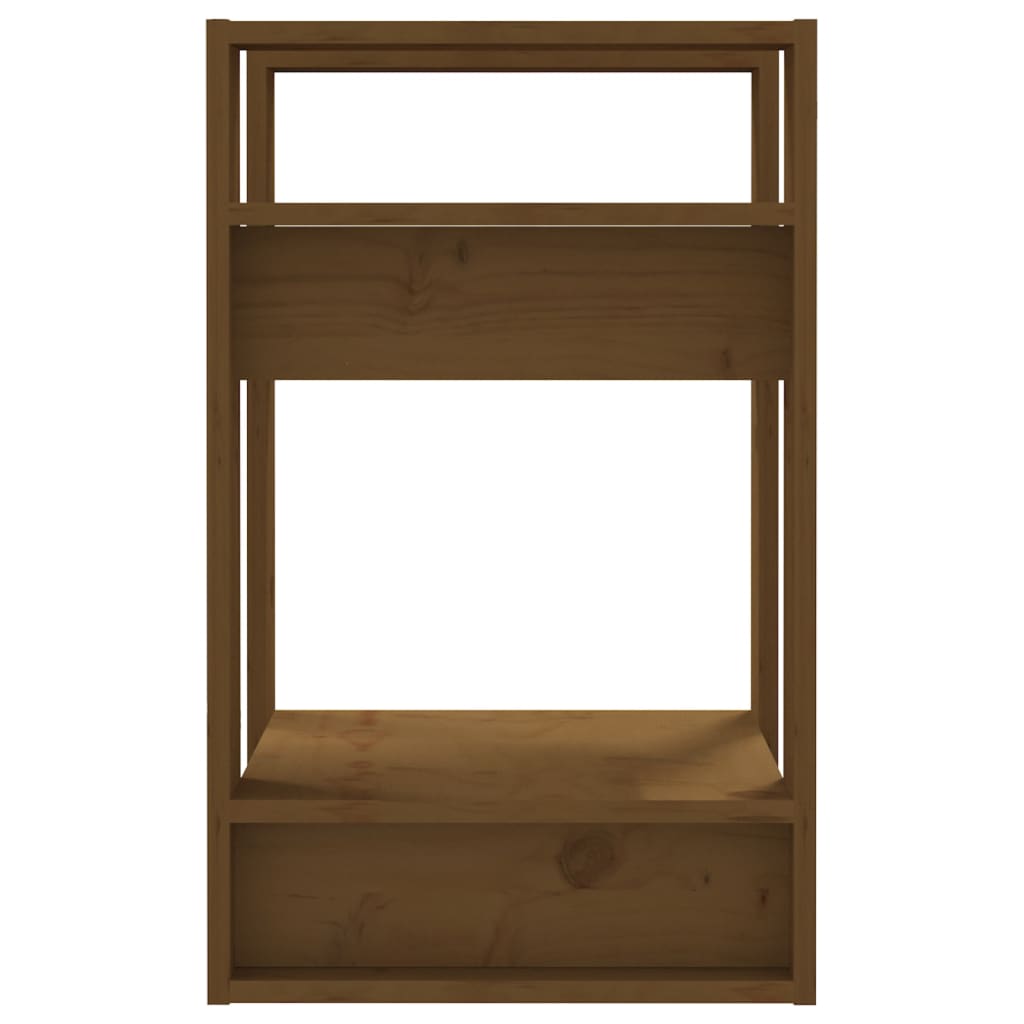 vidaXL Book Cabinet/Room Divider Honey Brown 41x35x57 cm Solid Wood Pine