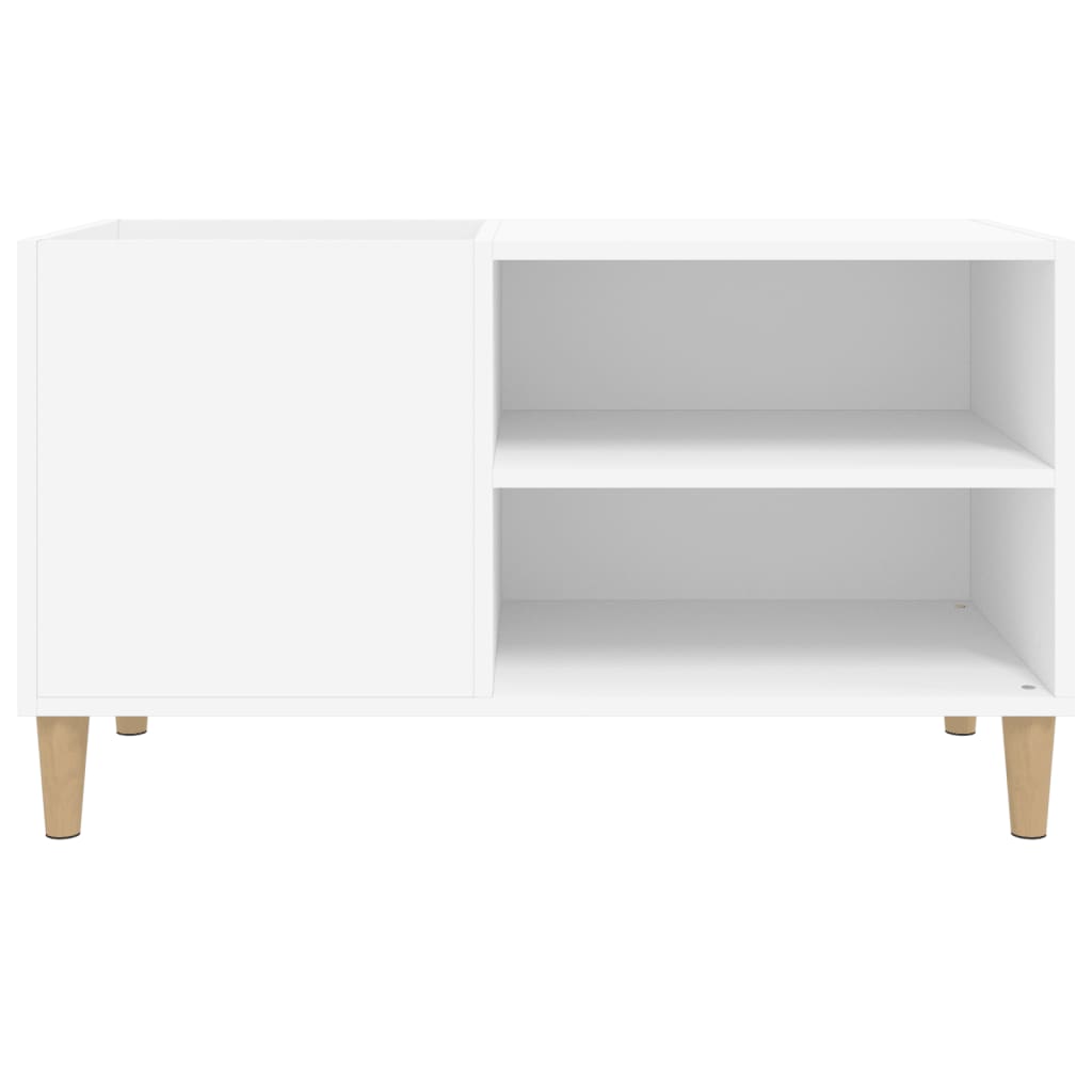 vidaXL Record Cabinet White 84.5x38x48 cm Engineered Wood
