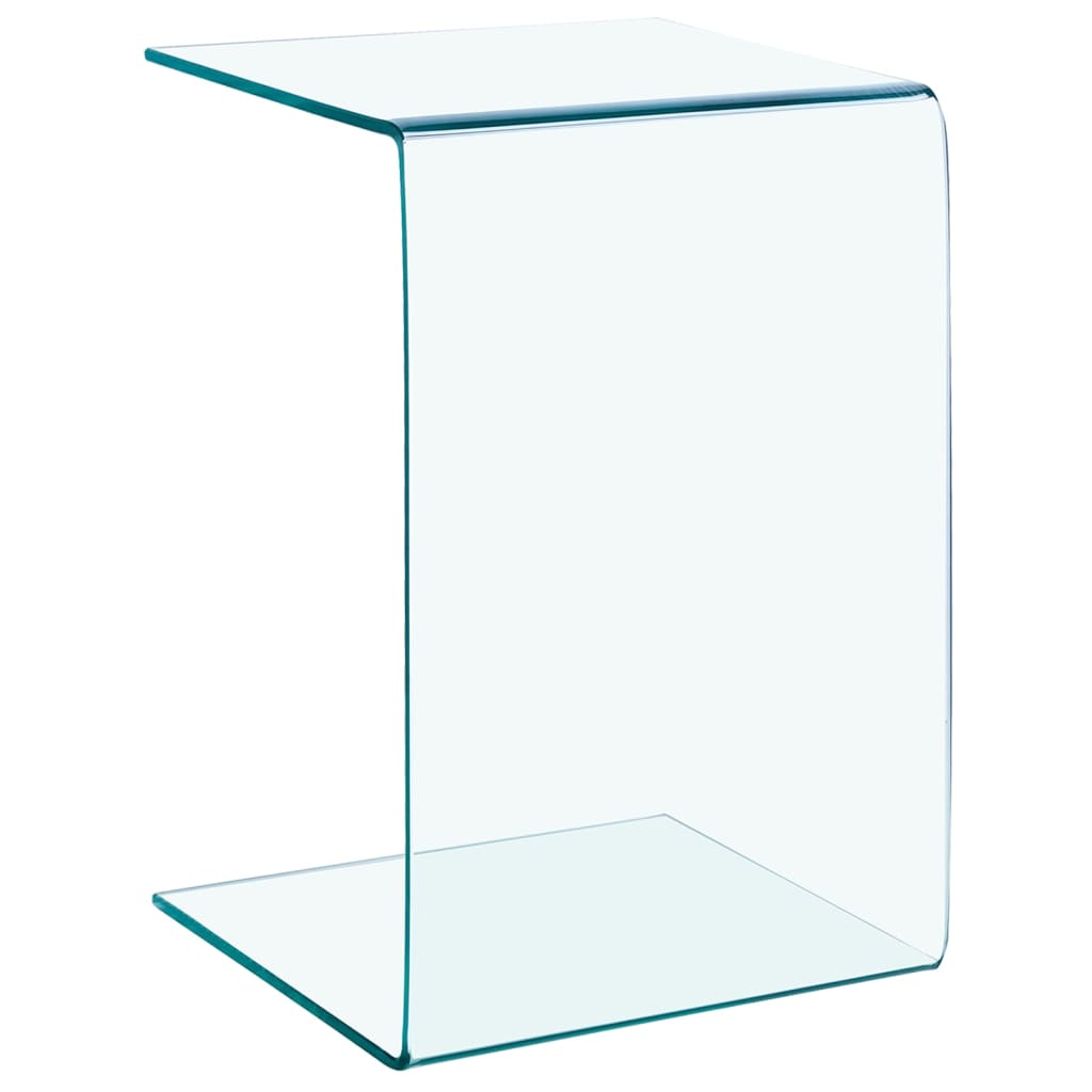 vidaXL Side Table 40x40x60 cm Tempered Glass