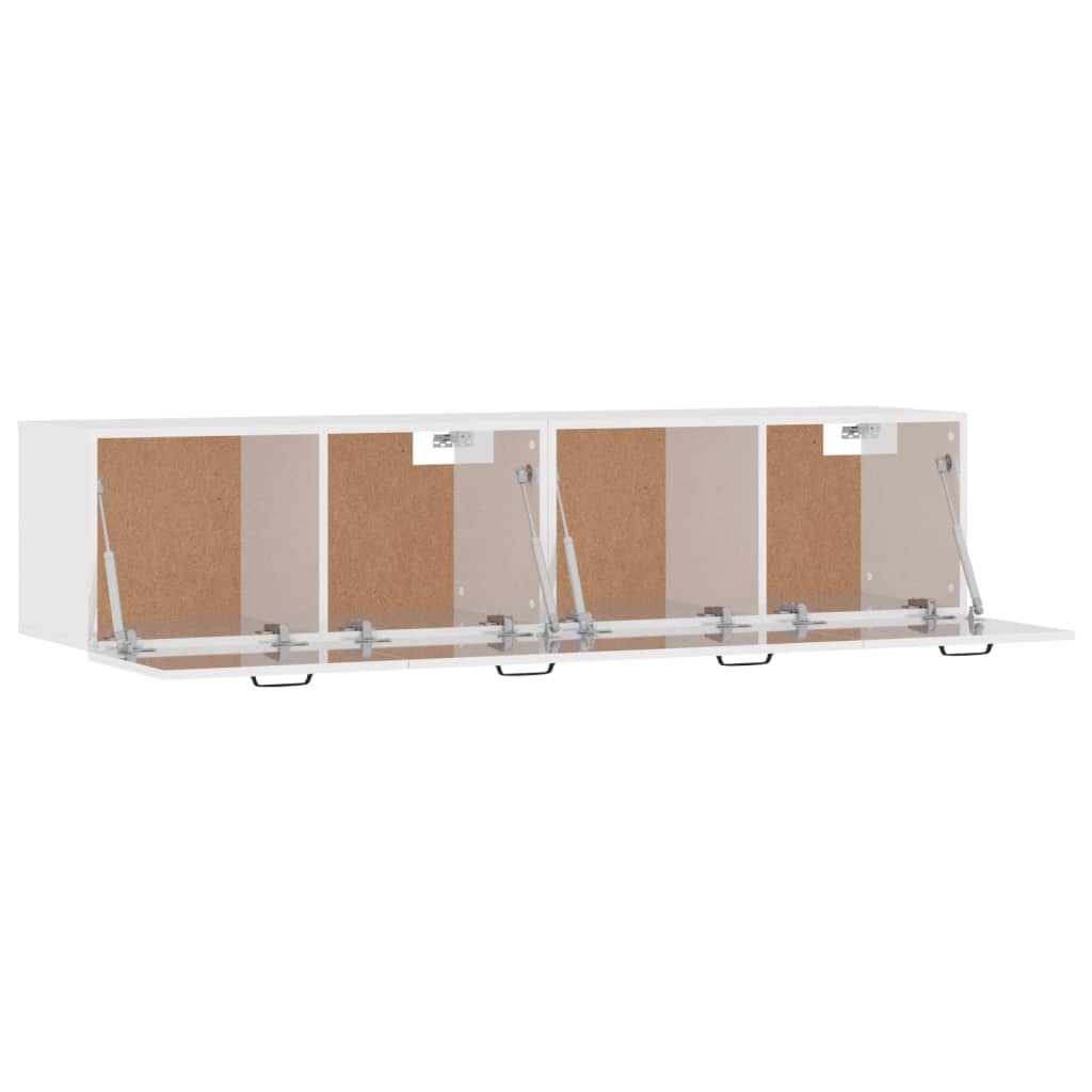 vidaXL Wall Cabinets 2 pcs High Gloss White 60x 36.5x35 cm Engineered Wood