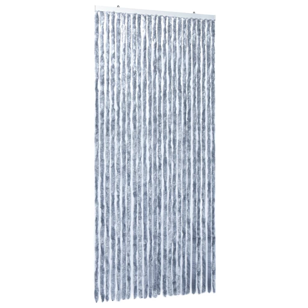 vidaXL Insect Curtain Silver 100x220 cm Chenille