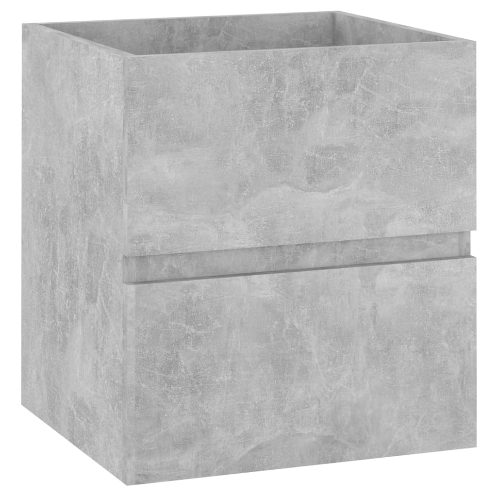 vidaXL Sink Cabinet Concrete Grey 41x38.5x45 cm Engineered Wood