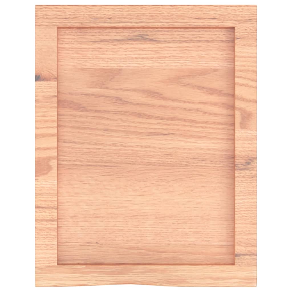 vidaXL Bathroom Countertop Light Brown 40x50x(2-4) cm Treated Solid Wood