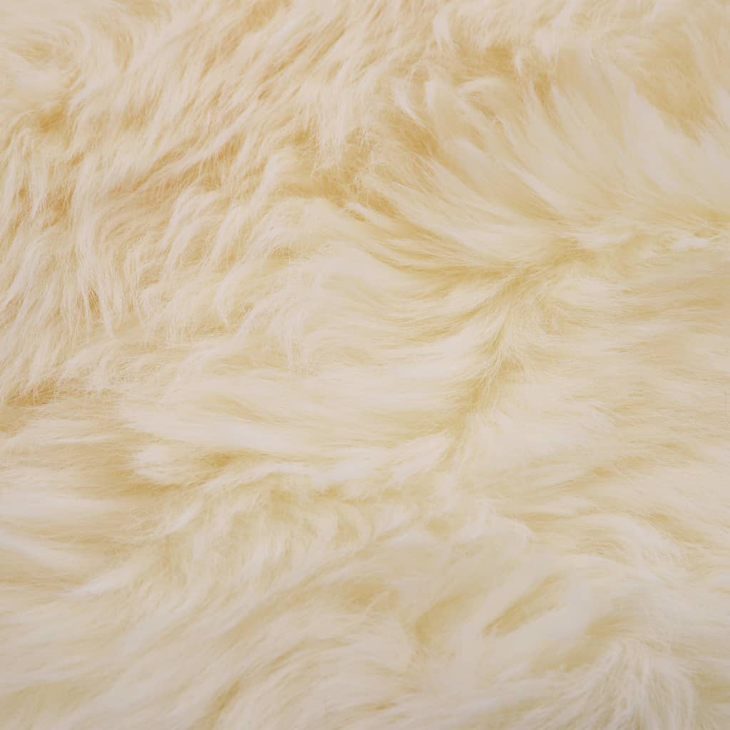vidaXL Sheep Leather Rug 60x180 cm White
