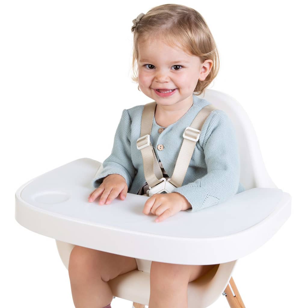 CHILDHOME Silicone Feeding Tray with Cover Evolu White