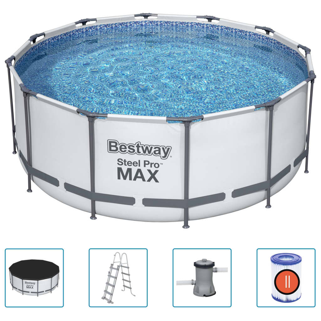 Bestway Steel Pro MAX Swimming Pool Set Round 366x122 cm