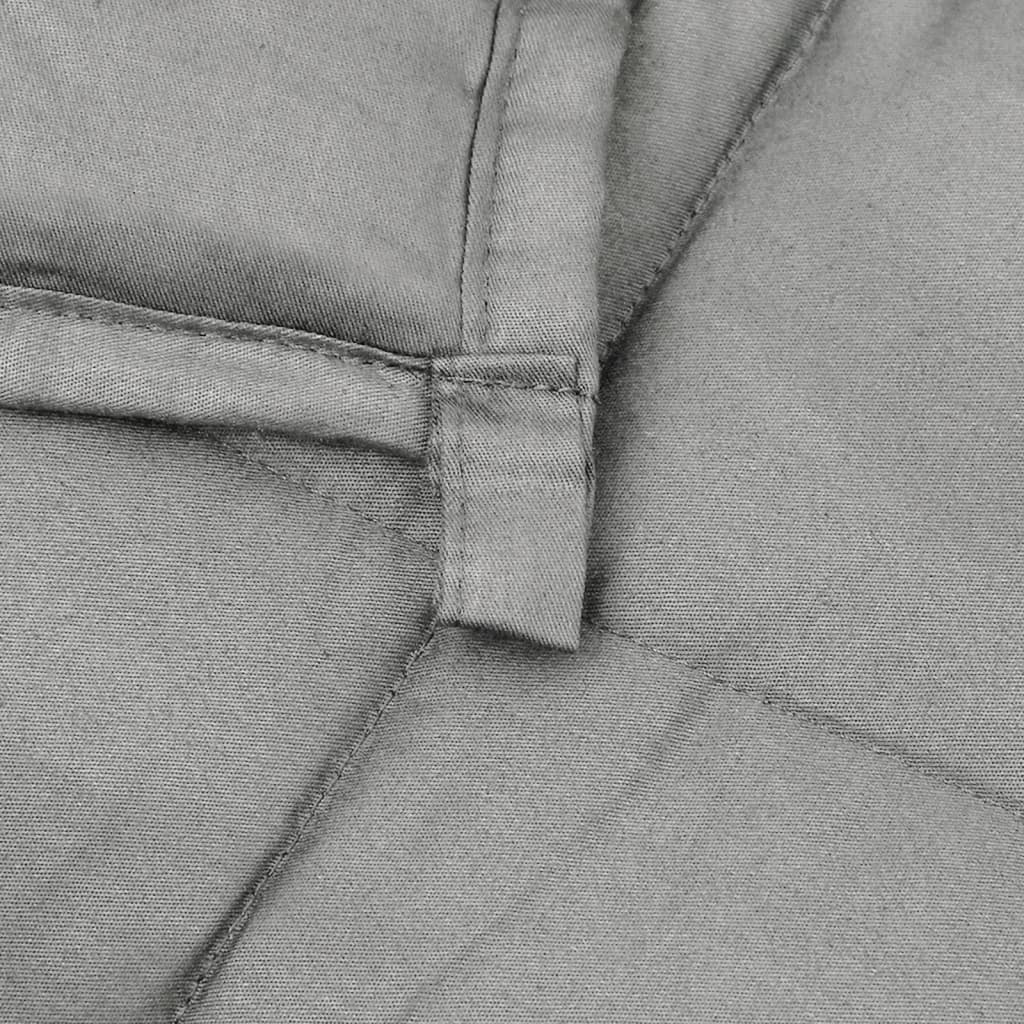 vidaXL Weighted Blanket Grey 235x290 cm 15 kg Fabric