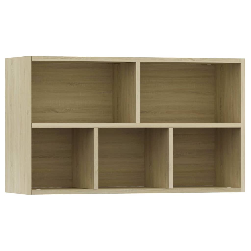 vidaXL Book Cabinet/Sideboard Sonoma Oak 50x25x80 cm Engineered Wood