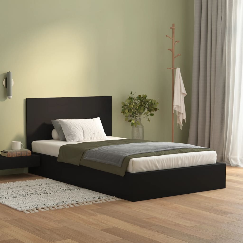 vidaXL Bed Headboard Black 120x1.5x80 cm Engineered Wood