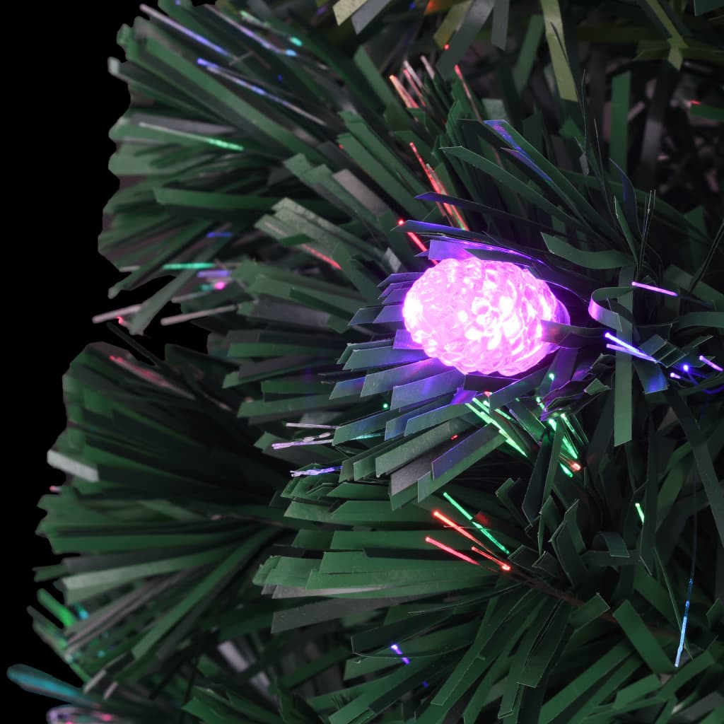 vidaXL Pre-lit Christmas Tree with Stand 240 cm Fibre Optic