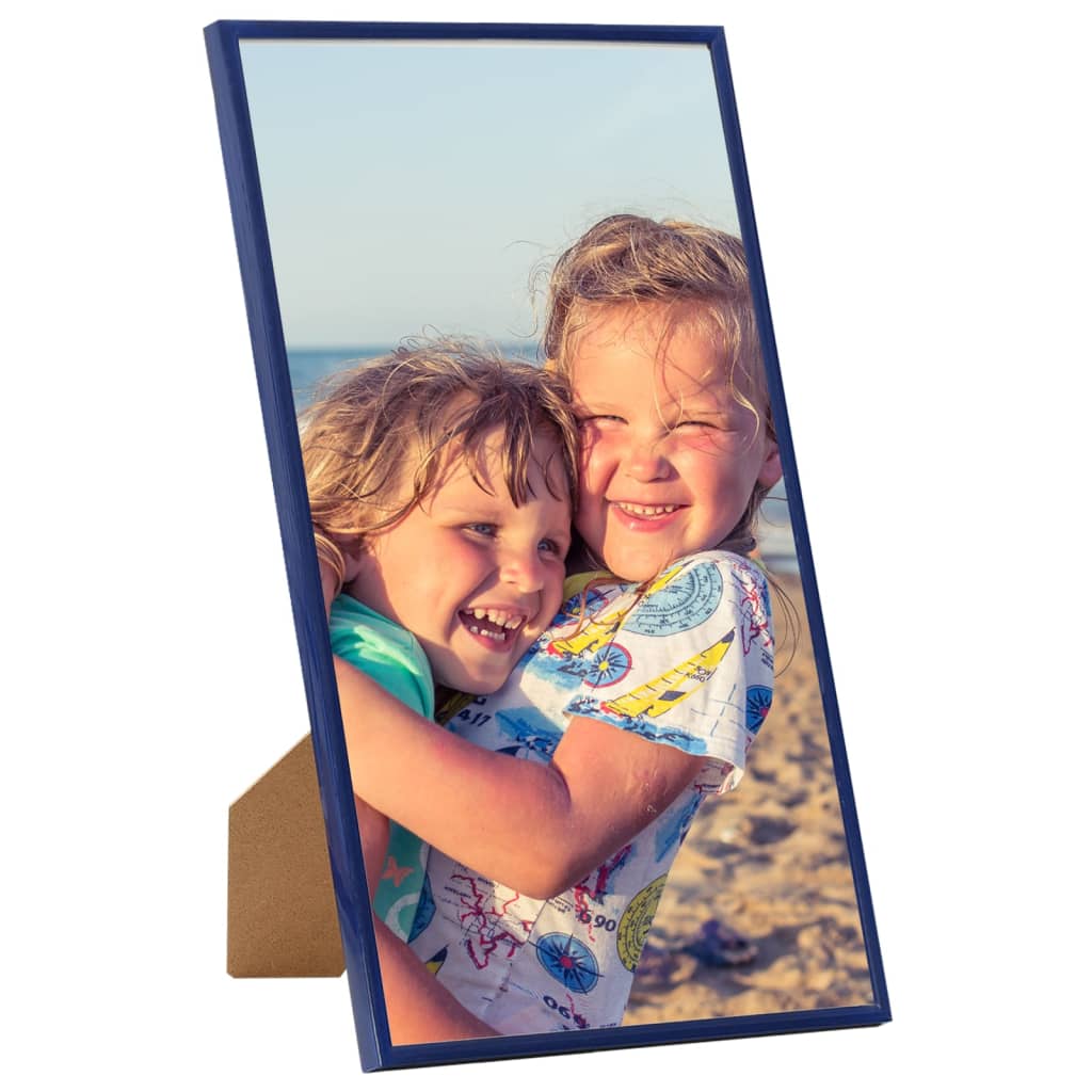 vidaXL Photo Frames Collage 3 pcs for Wall or Table Blue 20x25 cm MDF