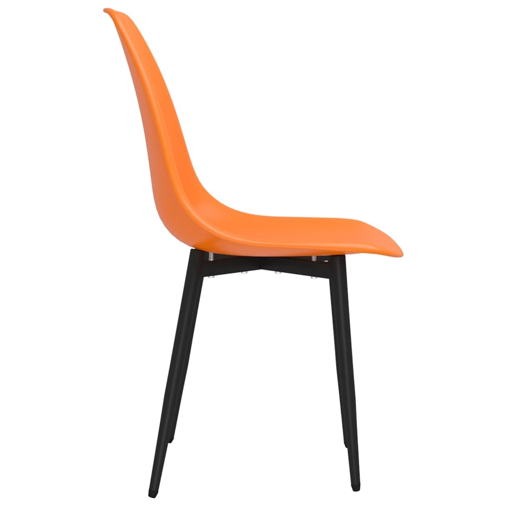 vidaXL Dining Chairs 4 pcs Orange PP