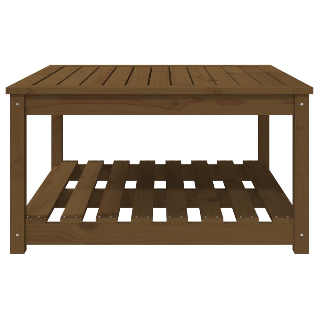vidaXL Garden Table Honey Brown 82.5x82.5x45 cm Solid Wood Pine