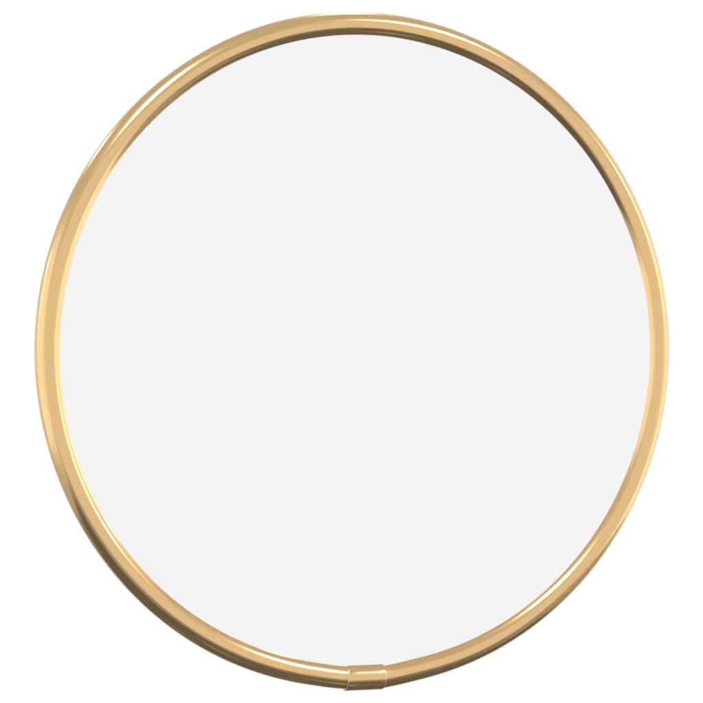 vidaXL Wall Mirror Gold Ø 20 cm Round