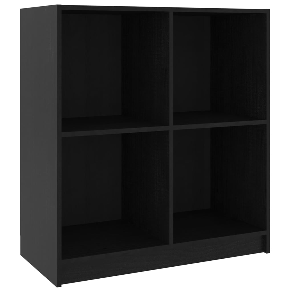 vidaXL Sideboard Black 70x33x76 cm Solid Pinewood