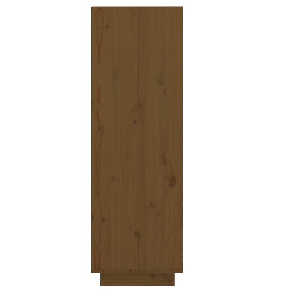 vidaXL Shoe Cabinet Honey Brown 30x34x105 cm Solid Wood Pine