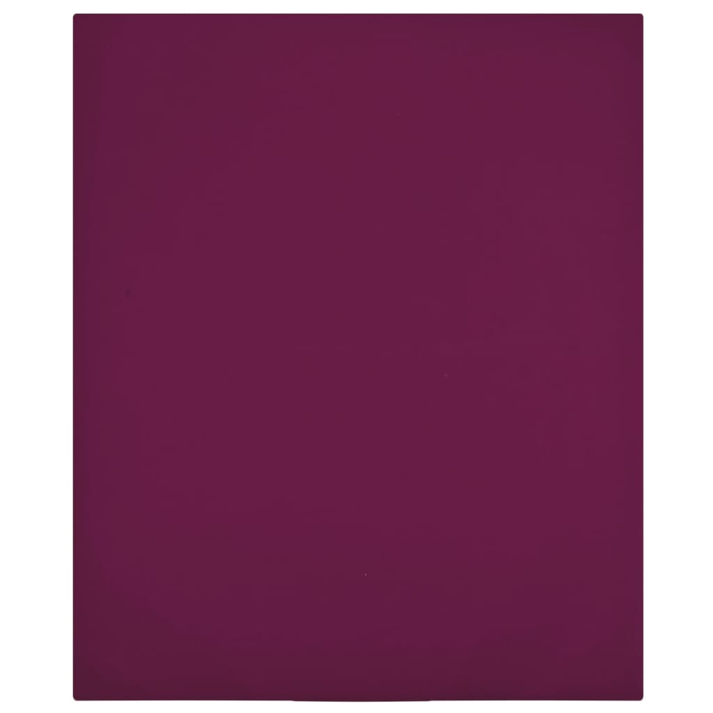 vidaXL Jersey Fitted Sheet Bordeaux 160x200 cm Cotton