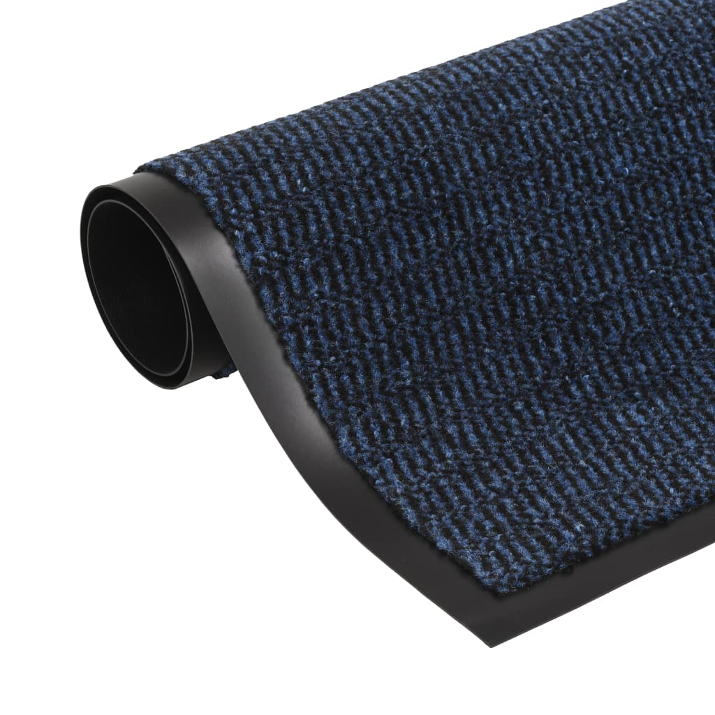 vidaXL Dust Control Mat Rectangular Tufted 60x90 cm Blue